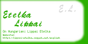 etelka lippai business card